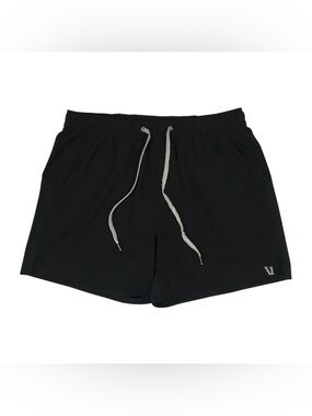 Vuori Course Run Shorts Mens Medium M Black Blue 5" Lined Athletic Running V376